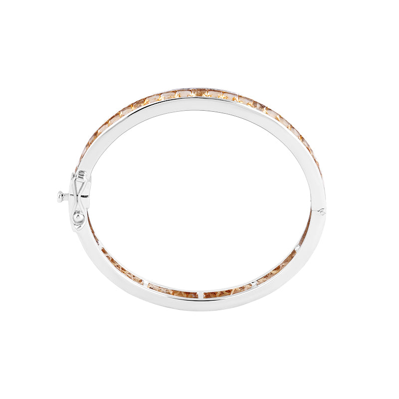 Sterling Silver Golden Topaz Bangle