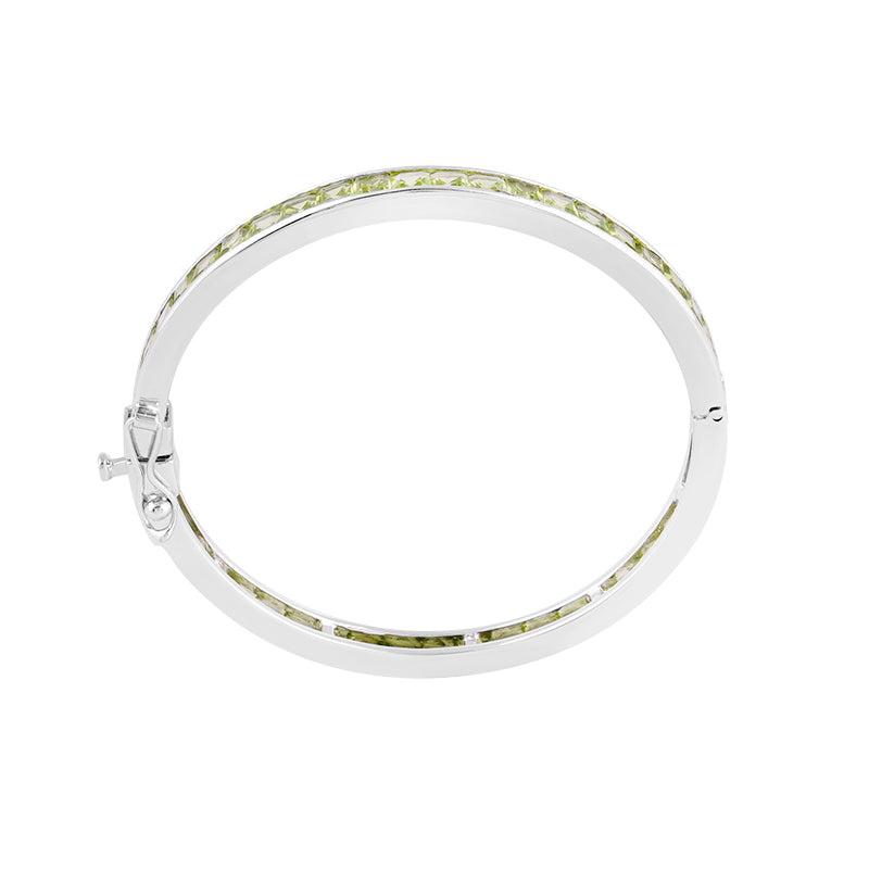 Sterling Silver Peridot Bangle