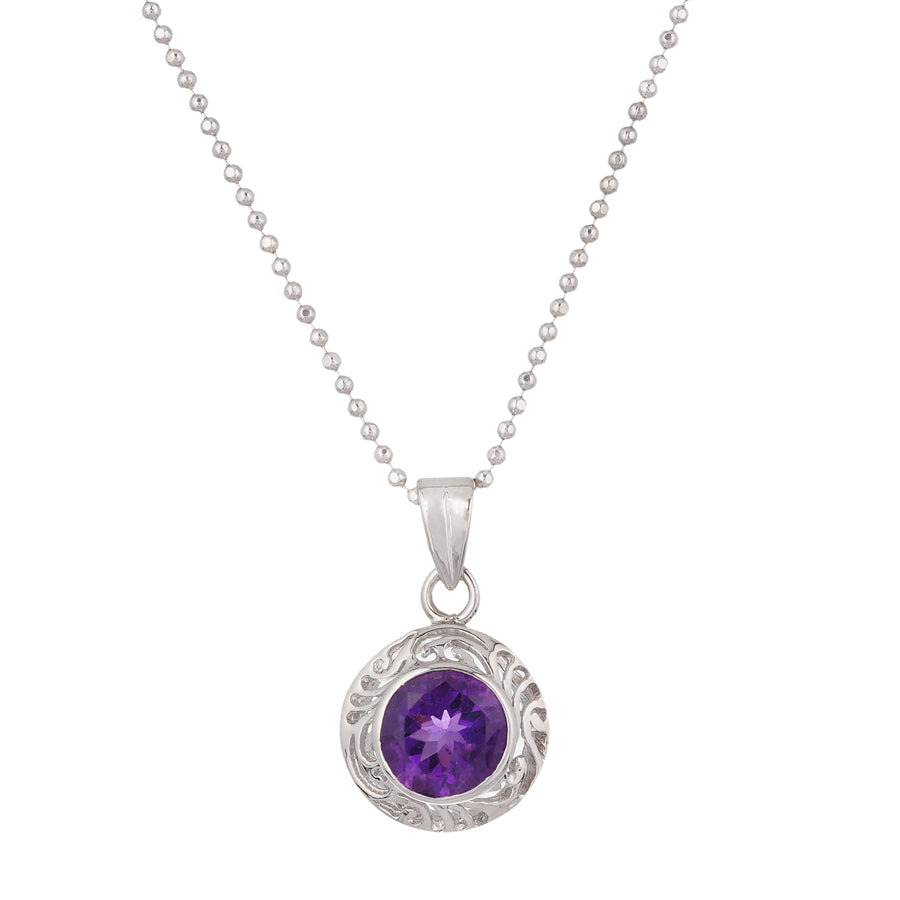 Sterling Silver Amethyst Pendant