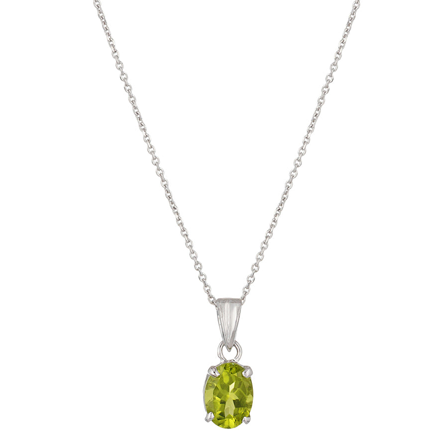 Sterling Silver Peridot Pendant