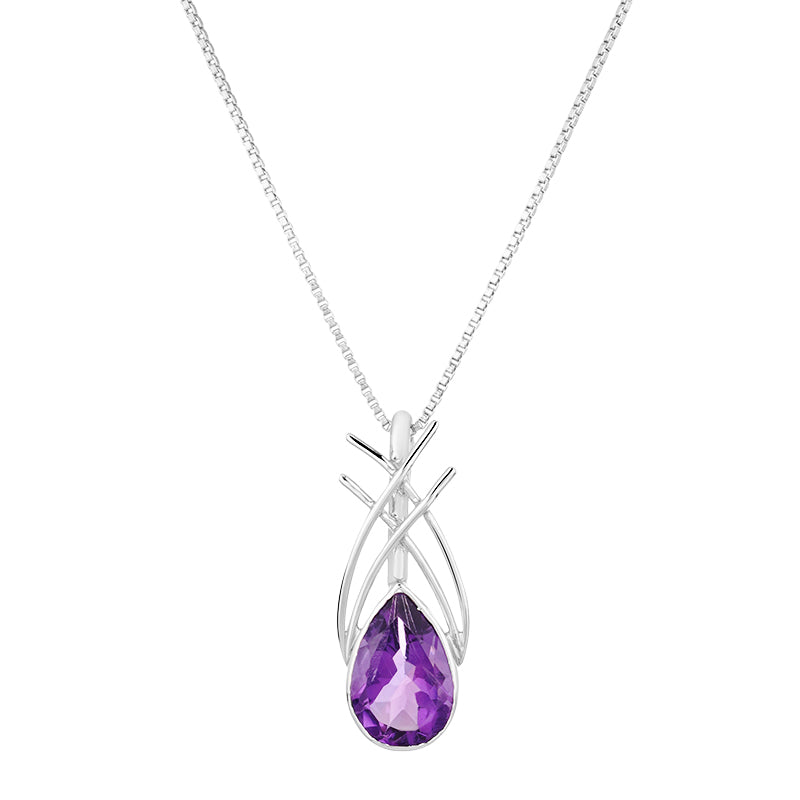 Sterling Silver Amethyst Pendant