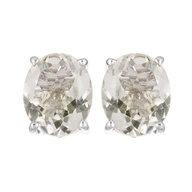 Sterling Silver Peridot Studs