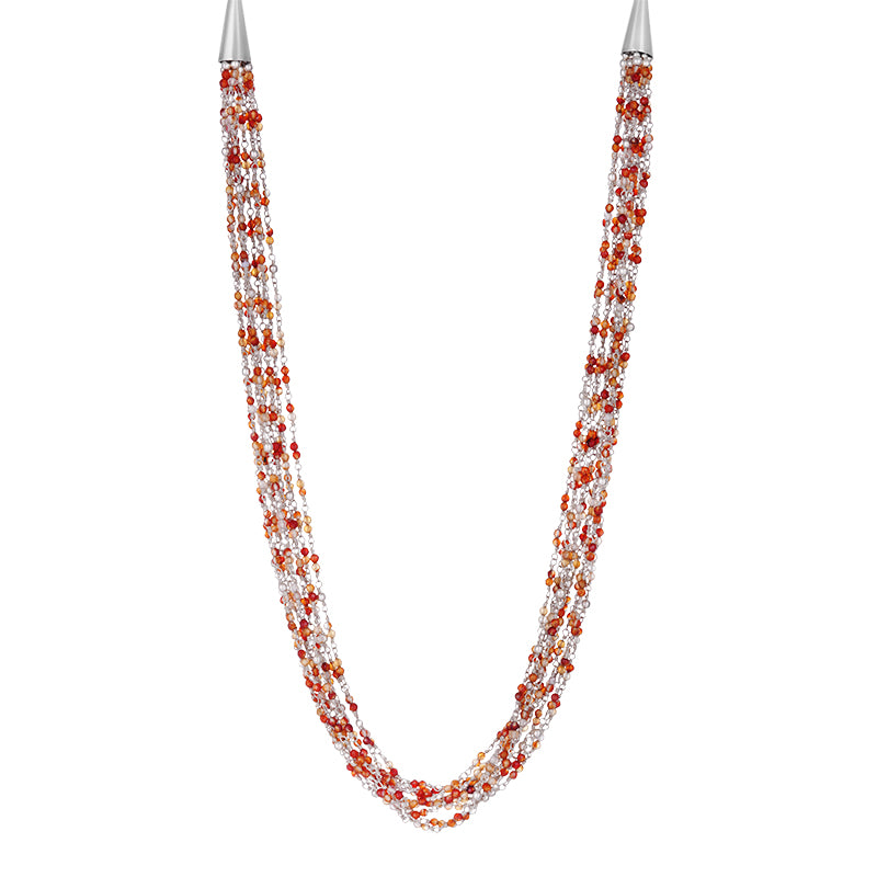 Sterling Silver Carnelian Chain