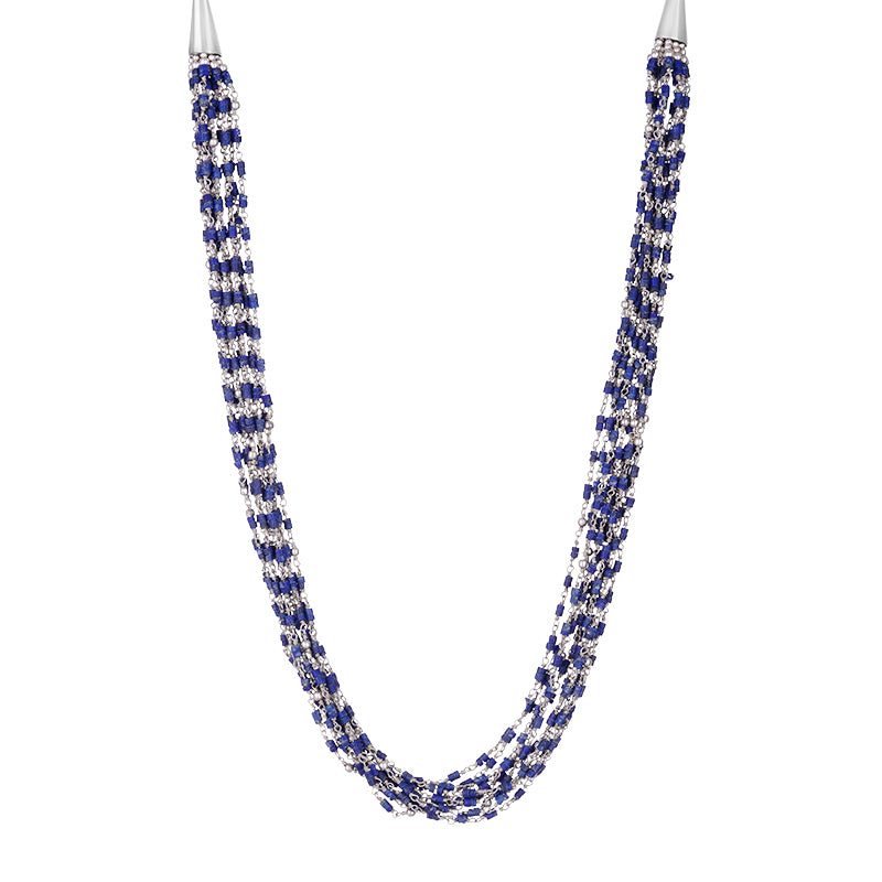 Sterling Silver Lapis Chain