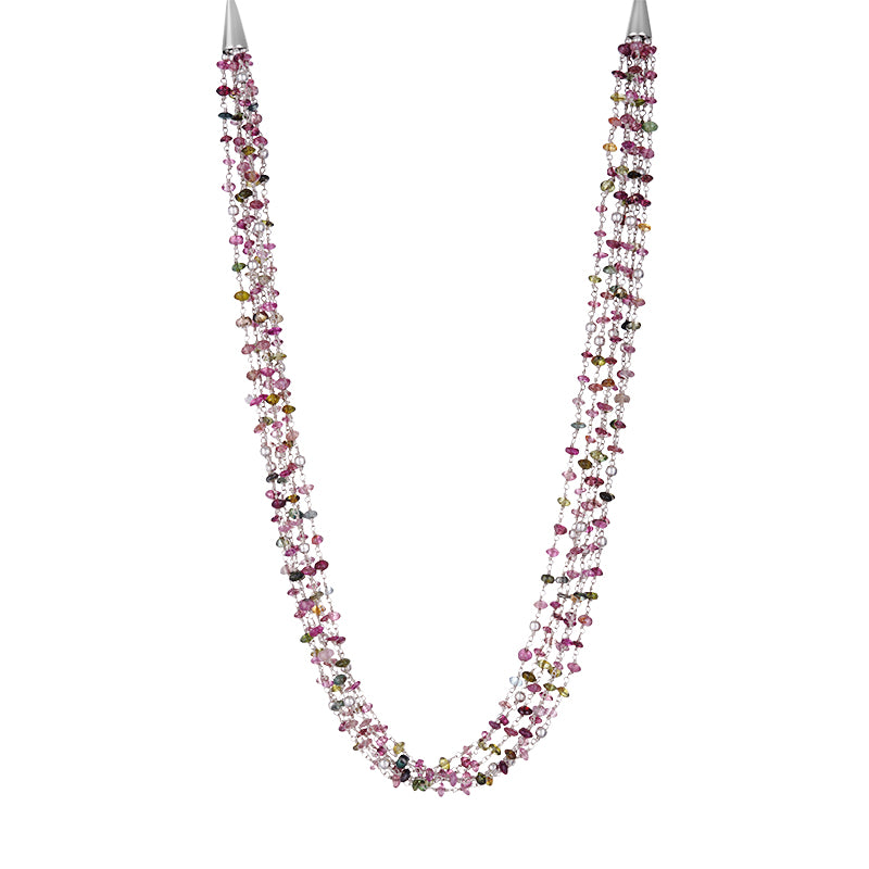 Sterling Silver Tourmaline Chain