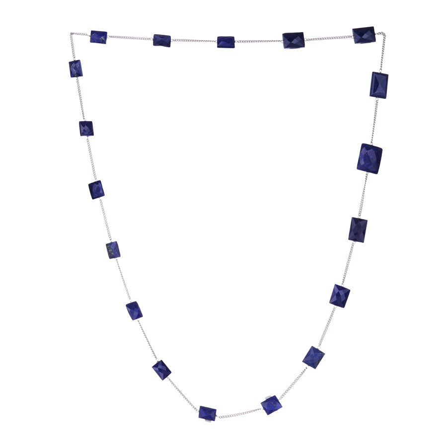 Sterling Silver Lapis Chain