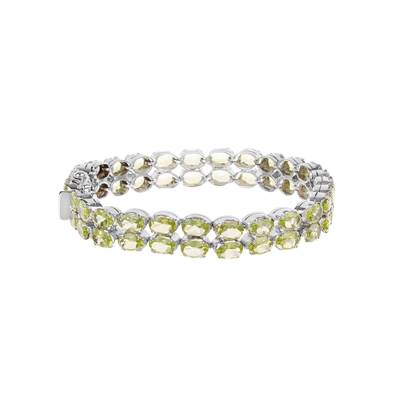 Sterling Silver Peridot Bracelet