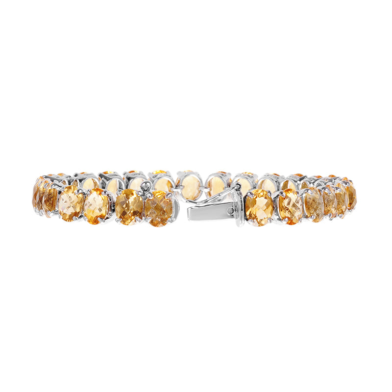 Sterling Silver Golden Topaz Bracelet