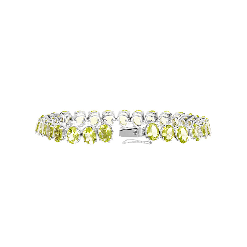 Sterling Silver Peridot Bracelet