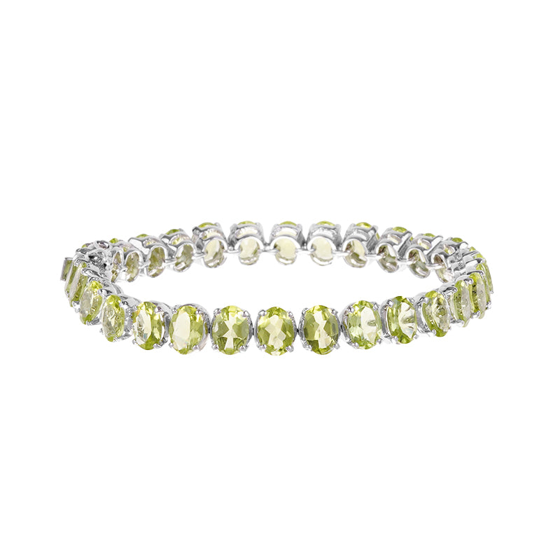 Sterling Silver Peridot Bracelet