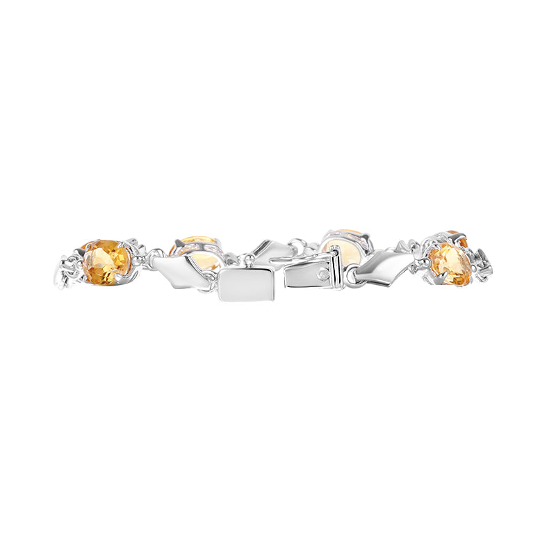 Sterling Silver Golden Topaz Bracelet