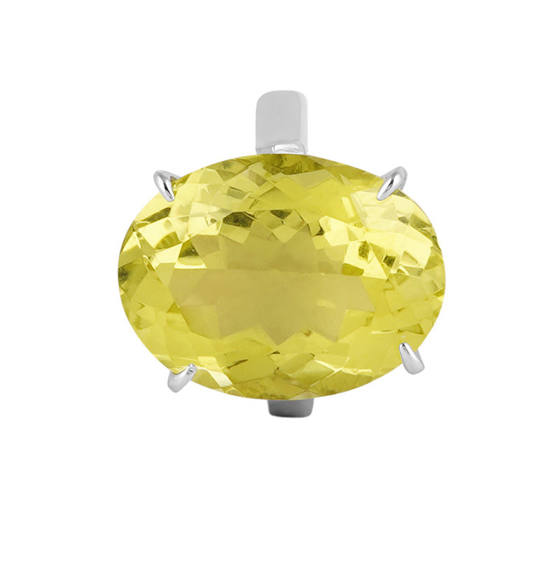 Lemon Topaz Ring in Sterling Silver