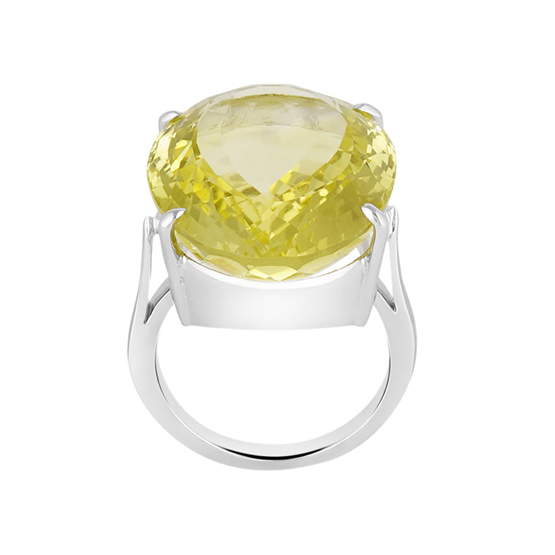 Lemon Topaz Ring in Sterling Silver