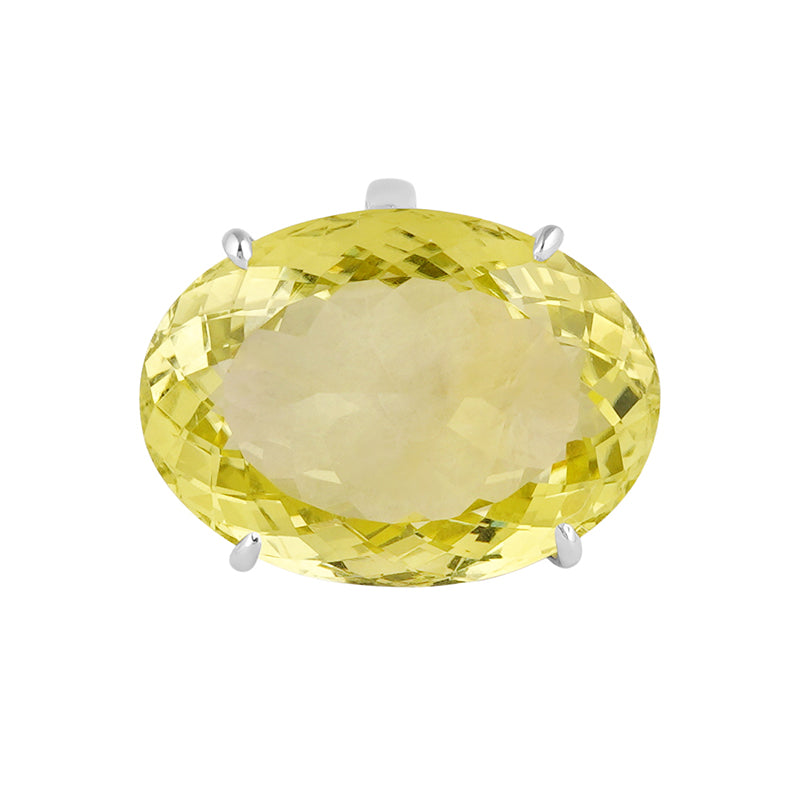 Lemon Topaz Ring in Sterling Silver