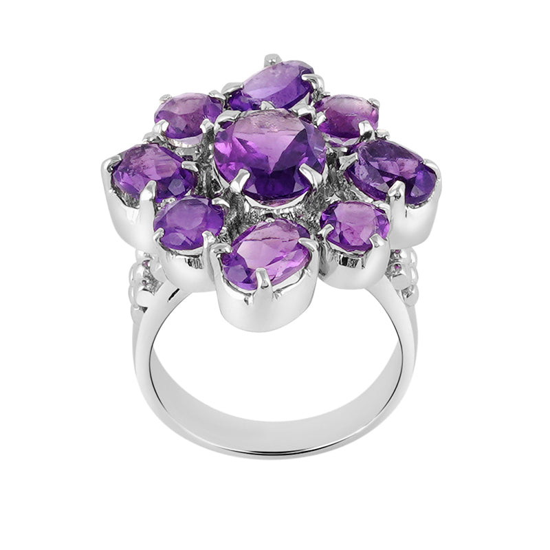 Amethyst Ring in Sterling Silver