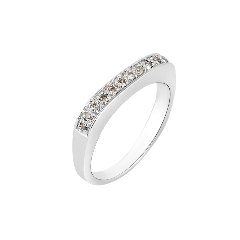 Diamond Ring in Sterling Silver