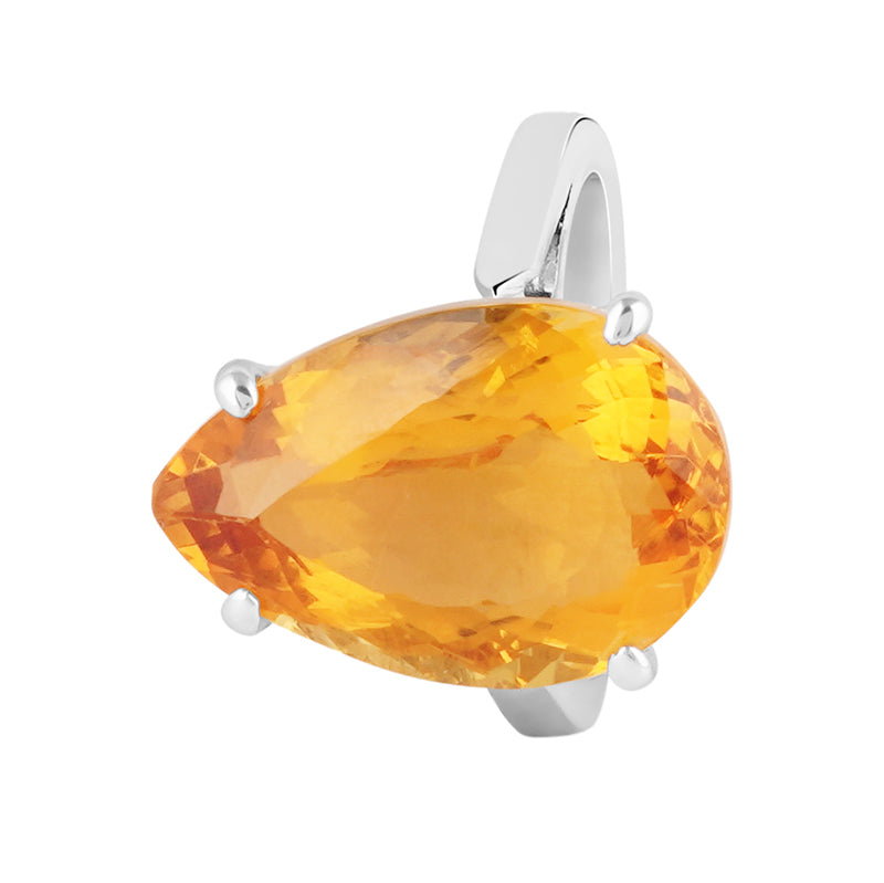 Golden Topaz Ring in Sterling Silver