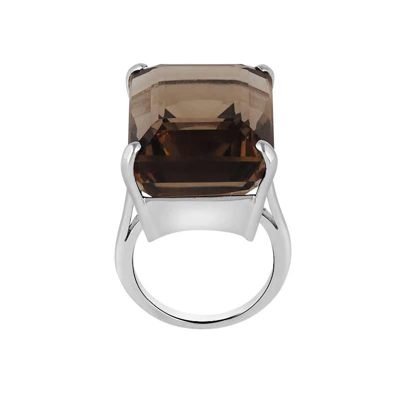 Smokey Topaz Ring in Sterling Silver