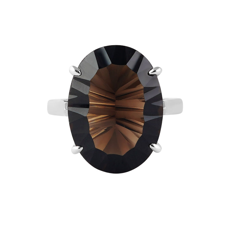 Smokey Topaz Ring in Sterling Silver