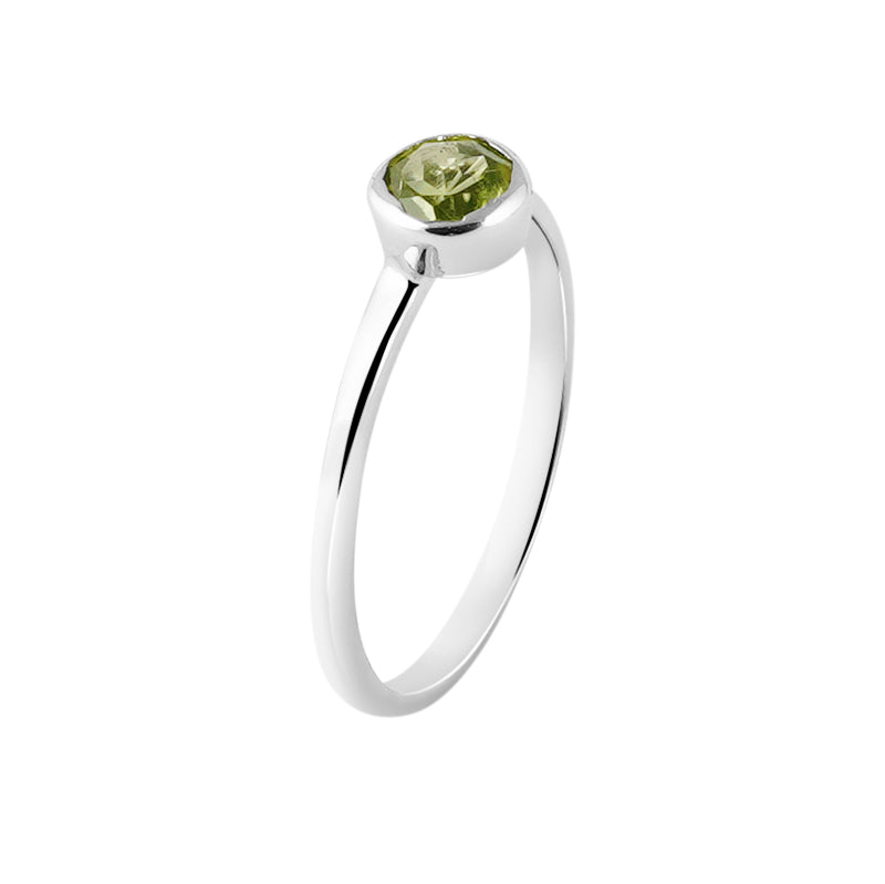 Semi Precious Stone Ring Set in Sterling Silver