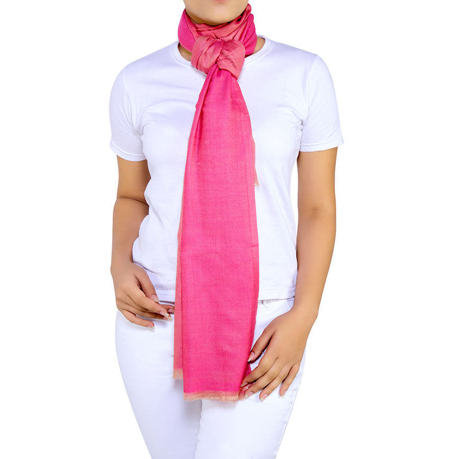 Pink Reversible Cashmere stole