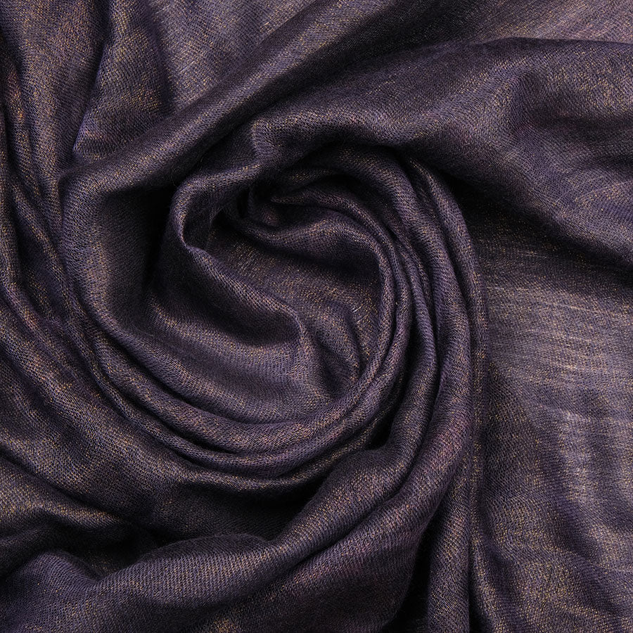 Grape & Bronze Reversible Cashmere Stole