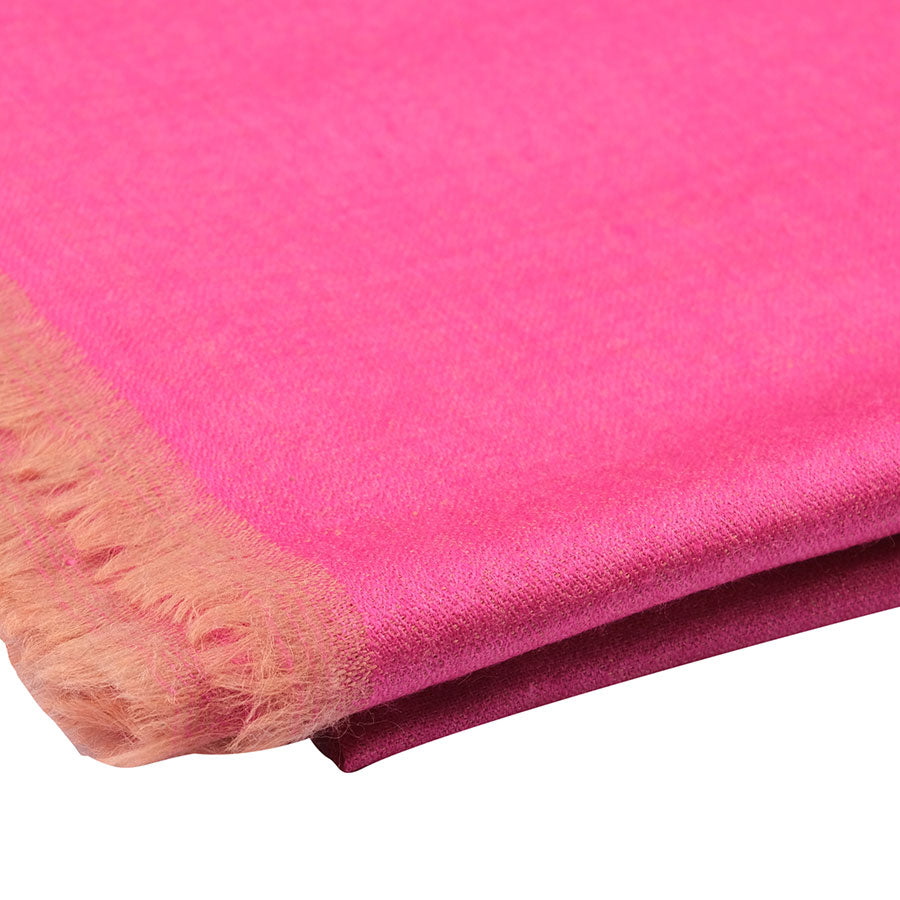 Pink Reversible Cashmere stole