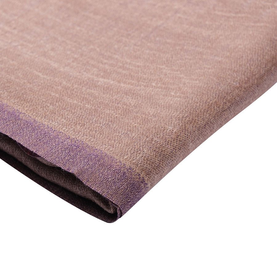 Reversible Cashmere stole in Nude & Lavender