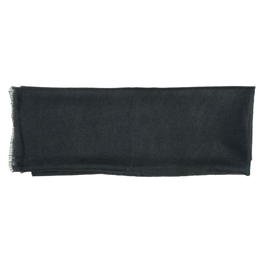 Solid Black Shahbano Stole