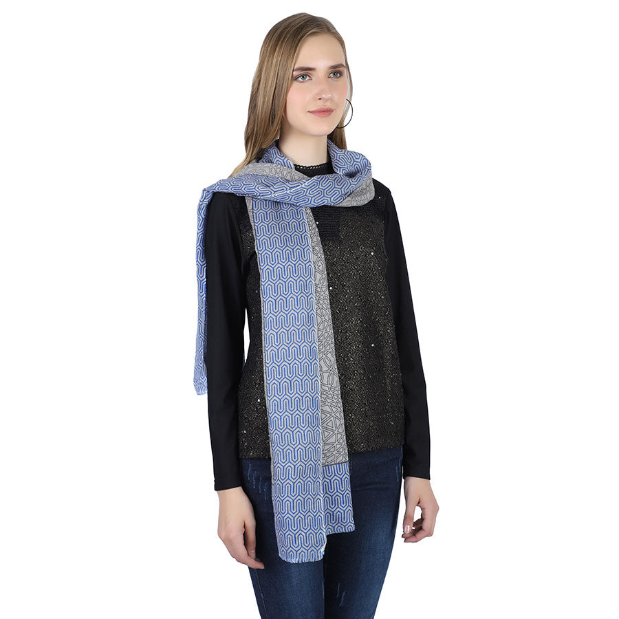 Slate & Blue Arnes Shahbano Stole