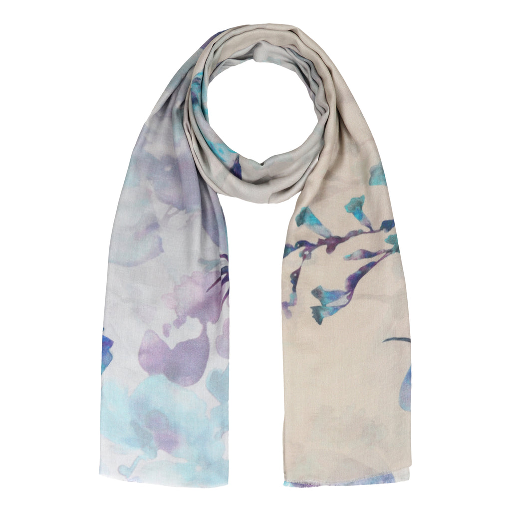 Milk Digital Printed Stole -  Misty