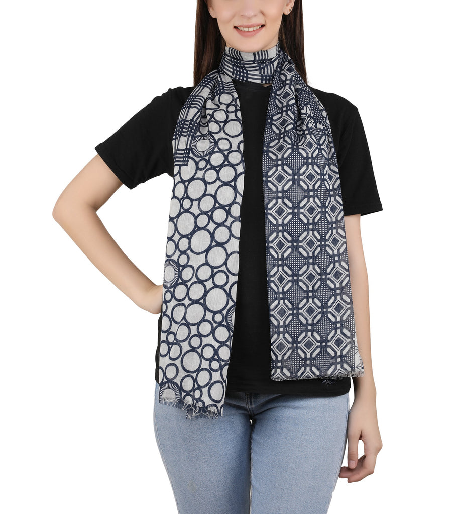 Cotton Digital Printed Stole -  Retro